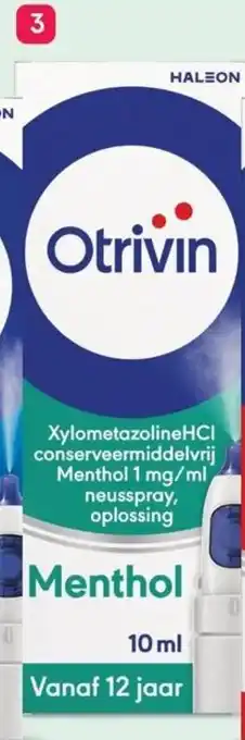 Etos Otrivin Menthol aanbieding