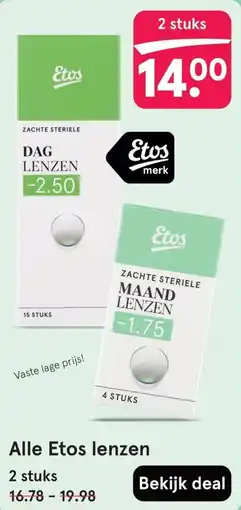 Etos Alle Etos lenzen aanbieding