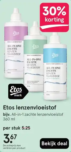Etos Etos lenzenvloeistof aanbieding