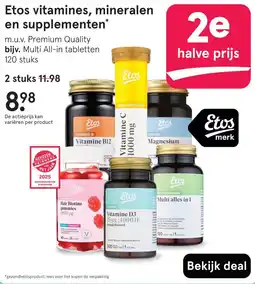 Etos Etos vitamines, mineralen en supplementen aanbieding