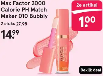 Etos Max Factor 2000 Calorie PH Match Maker 010 Bubbly aanbieding