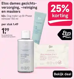 Etos Etos dames gezichtsverzorging, reiniging en maskers aanbieding