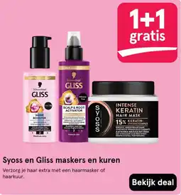 Etos Syoss en Gliss maskers en kuren aanbieding