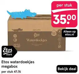 Etos Etos waterdoekjes megabox aanbieding