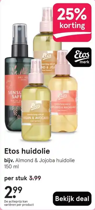 Etos Etos huidolie aanbieding
