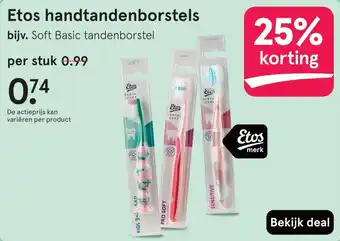 Etos Etos handtandenborstels aanbieding