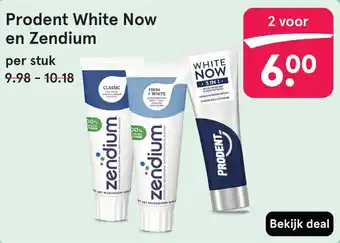 Etos Prodent White Now en Zendium aanbieding