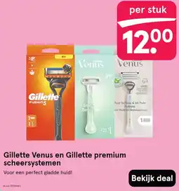 Etos Gillette Venus en Gillette premium scheersystemen aanbieding