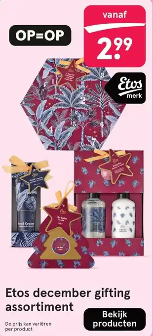 Etos Etos december gifting assortiment aanbieding