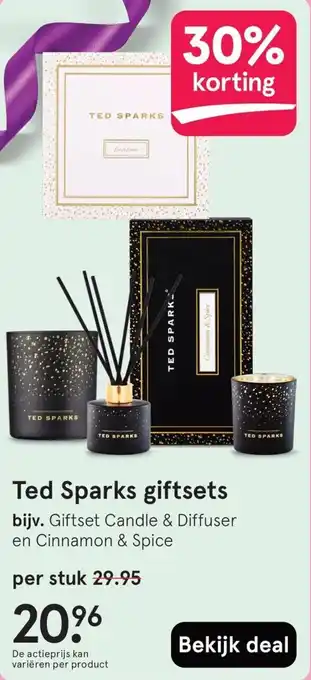 Etos Ted Sparks giftsets aanbieding