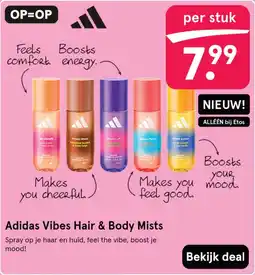 Etos Adidas Vibes Hair & Body Mists aanbieding