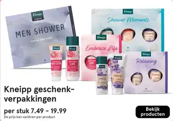 Etos Kneipp geschenkverpakkingen aanbieding