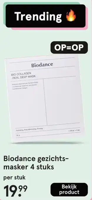 Etos Biodance gezichtsmasker aanbieding