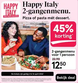 Etos Happy Italy ITALY 2-gangenmenu. aanbieding