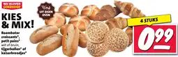 Nettorama Roomboter croissants, petit pains, tijgerbollen of kaiserbroodjes aanbieding