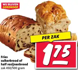 Nettorama Fries suikerbrood of half rozijnenbrood aanbieding