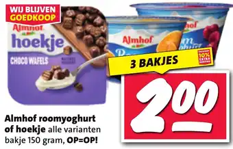 Nettorama Almhof roomyoghurt of hoekje aanbieding