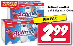 Nettorama Actimel aardbei aanbieding