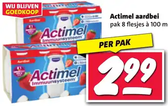 Nettorama Actimel aardbei aanbieding