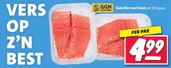 Nettorama Zalmfilet met huid aanbieding