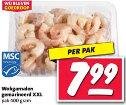 Nettorama Wokgarnalen gemarineerd XXL aanbieding
