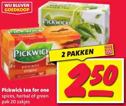 Nettorama Pickwick tea for one aanbieding