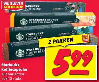 Nettorama Starbucks koffiecapsules aanbieding