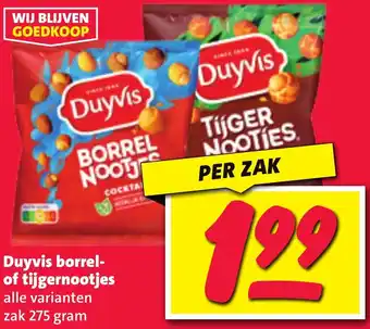 Nettorama Duyvis borrel of tijgernootjes aanbieding
