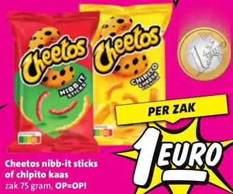 Nettorama Cheetos nibb-it sticks of chipito kaas aanbieding