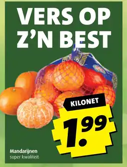 Boni Mandarijnen aanbieding