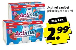 Boni Actimel aardbei aanbieding