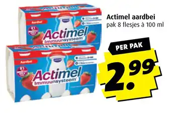 Boni Actimel aardbei aanbieding