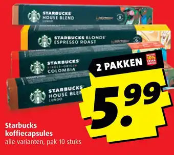Boni Starbucks koffiecapsules aanbieding