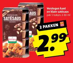 Boni Verstegen kant en klare satésaus aanbieding
