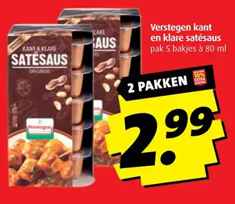 Boni Verstegen kant en klare satésaus aanbieding