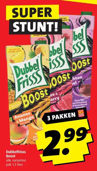 Boni Dubbelfrisss Boost aanbieding