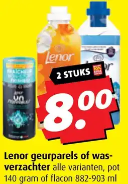 Boni Lenor geurparels of was verzachter aanbieding