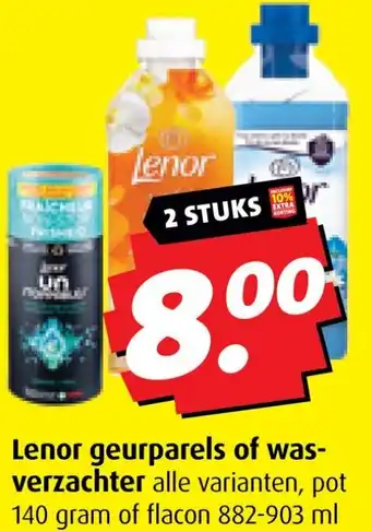 Boni Lenor geurparels of was verzachter aanbieding