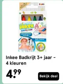 Etos Inkee Badkrijt 3+ jaar 4 kleuren aanbieding
