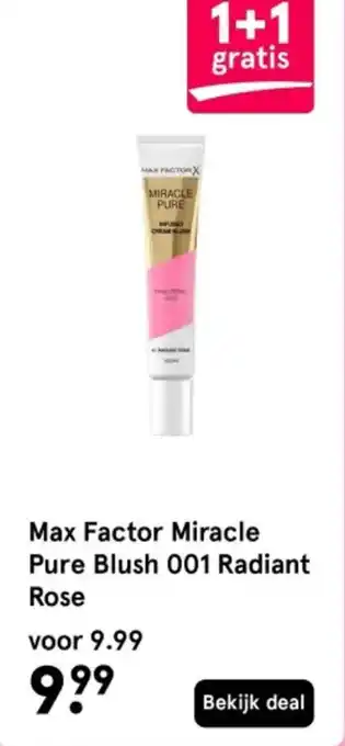 Etos Max Factor Miracle Pure Blush 001 Radiant Rose aanbieding