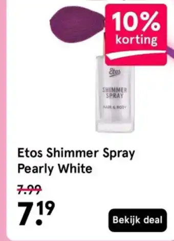 Etos Etos Shimmer Spray aanbieding