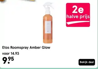 Etos Etos Roomspray Amber Glow aanbieding