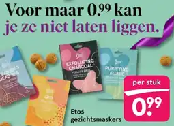 Etos Etos gezichtsmaskers aanbieding
