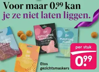Etos Etos gezichtsmaskers aanbieding