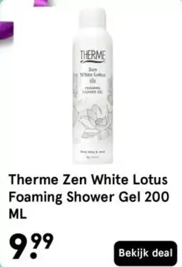 Etos Therme Zen White Lotus Foaming Shower Gel aanbieding