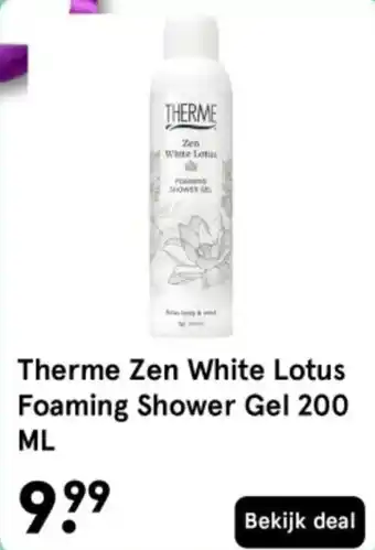 Etos Therme Zen White Lotus Foaming Shower Gel aanbieding