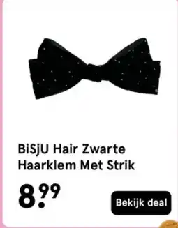 Etos BiSjU Hair Zwarte Haarklem Met Strik aanbieding