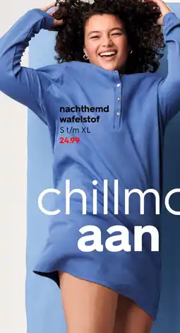 HEMA Nachthemd wafelstof aanbieding