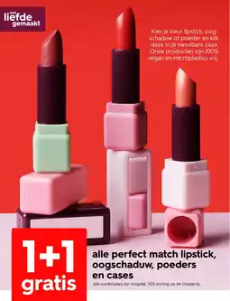 HEMA Alle perfect match lipstick, oogschaduw, poeders en cases aanbieding