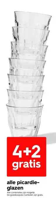 HEMA Alle picardie glazen aanbieding